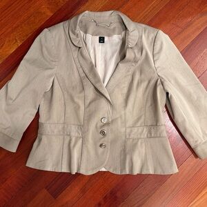 White House Black Market Beige Blazer